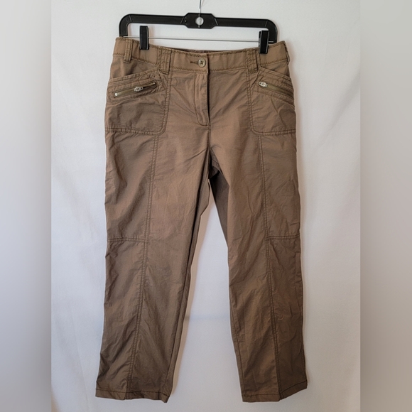 Chico's Moto Brown Pants Size XS/S? - Picture 1 of 7